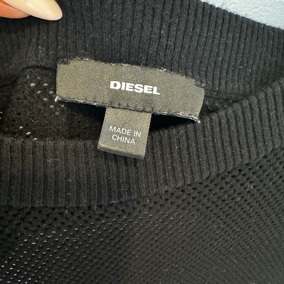 Diesel Cropped Long Sleeve Top Sweeter - Picture 3 of 4